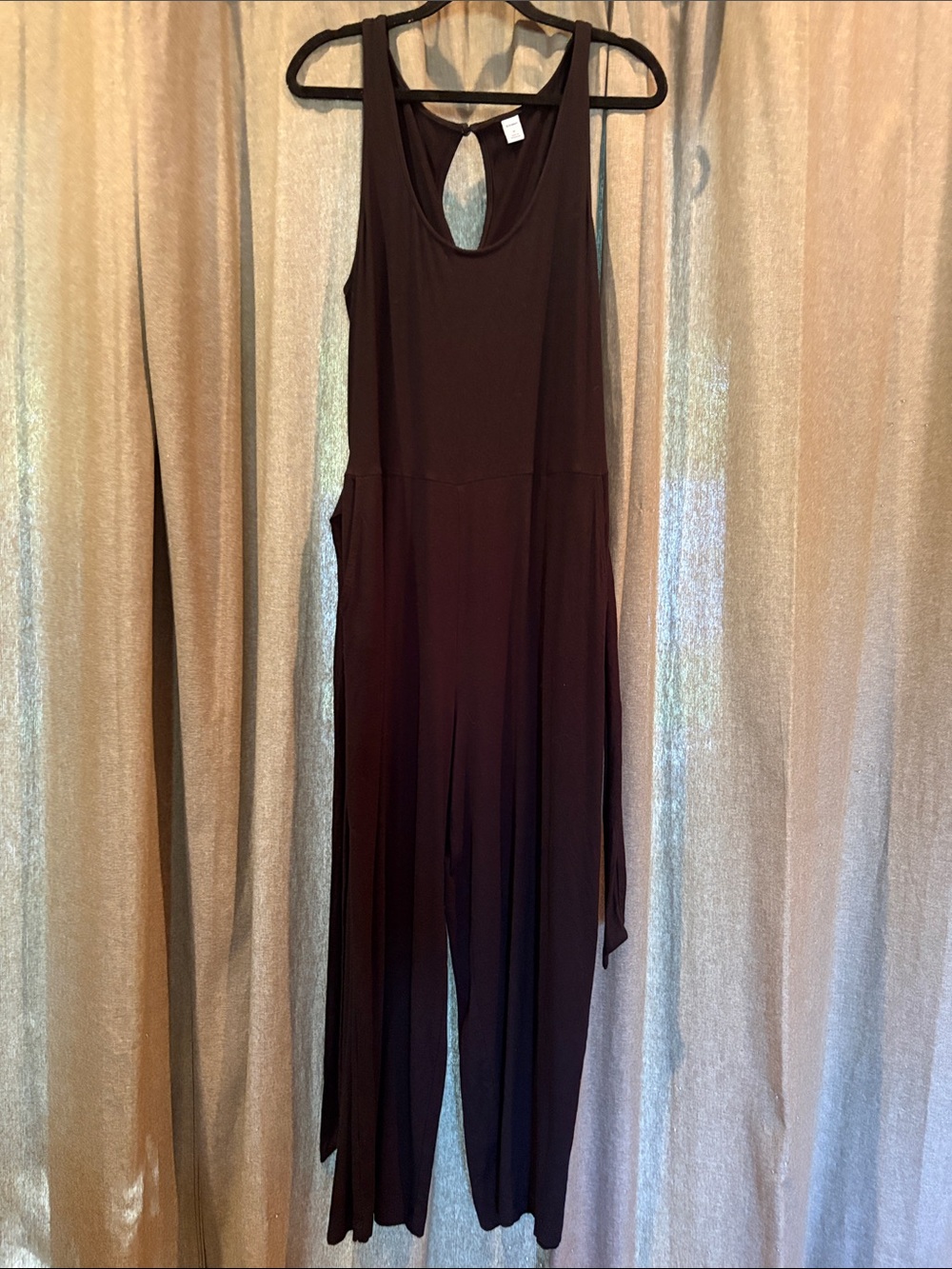Old Navy black Sleeveless Wide-Leg Jumpsuit